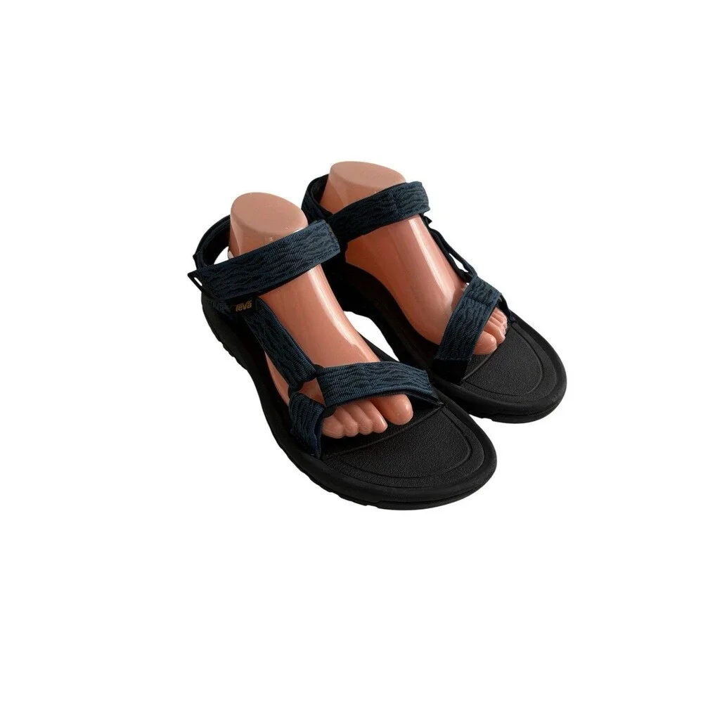 Teva Hurricane XLT2 Blue Black Adjustable Strap Mens 10 Women 12 Sandals Hiking